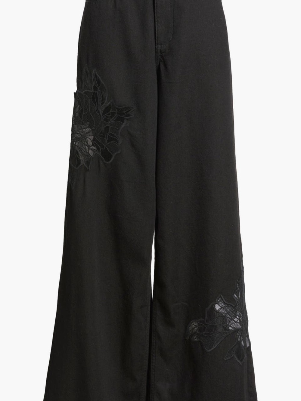 Rag & Bone Featherweight Sofia Lace High Waist Wide Leg Jeans NWT 30 - Picture 13 of 15